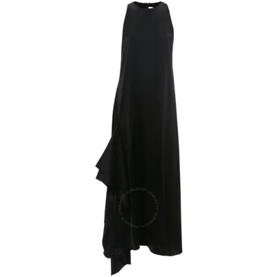 JW ANDERSON JW ANDERSON SLEEVELESS DRAPED ROUND NECK MIDI DRESS