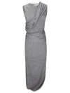 Jw Anderson J. W. Anderson Sleeveless Fitted Dress In Gray