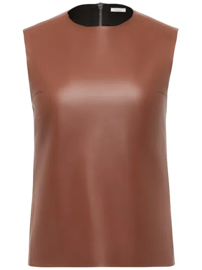 JW ANDERSON SLEEVELESS LEATHER TOP