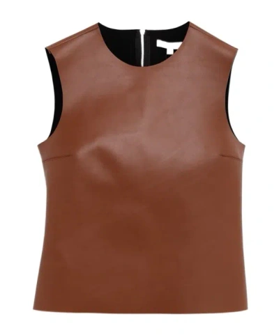 JW ANDERSON SLEEVELESS LEATHER TOP
