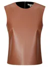Jw Anderson Leather Tank Top Seam Detailing
