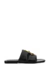 Jw Anderson J. W.anderson Solid Color Faux Leather Sandals With Golden Detail