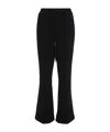Jw Anderson Slim-cut Flared Track Pants In Black