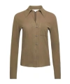 Jw Anderson Slim Waist Blouse In Brown