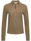 Jw Anderson Slim Waist Blouse In Green