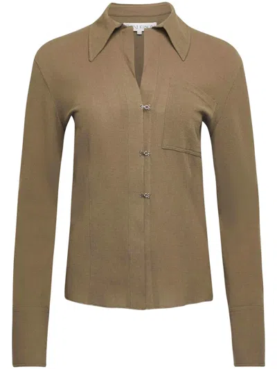 Jw Anderson Slim Waist Blouse In Green
