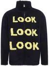 Jw Anderson Slogan-print Jacket In Blue