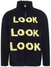 Jw Anderson Slogan-print Jacket In Blue