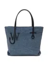 Jw Anderson Small Puffy Anchor Shopper Bag - J.w. Anderson - Polyester - Blue In Blue