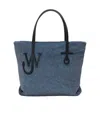 Jw Anderson Small Puffy Anchor Shopper Bag - J.w. Anderson - Polyester - Blue In Blue
