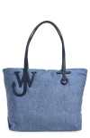 Jw Anderson Small Puffy Anchor Shopper Bag - J.w. Anderson - Polyester - Blue In Blue