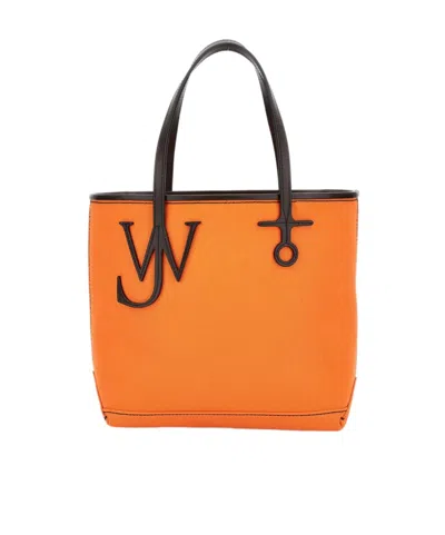 Jw Anderson Small Anchor Tote Bag In Orange