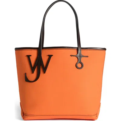 Jw Anderson Small Anchor Tote In Orange