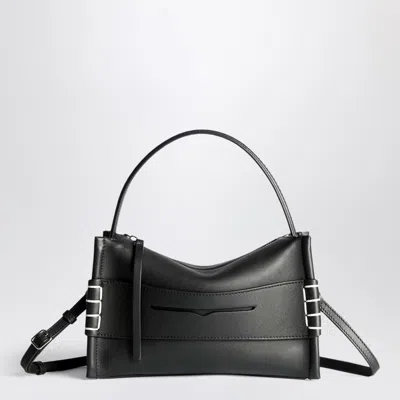 Jw Anderson Messenger Hammered Strap Detail Shoulder Bag In Black