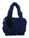 JW ANDERSON JW ANDERSON SMALL BLANKET INTERWOVEN SHOPPER BAG