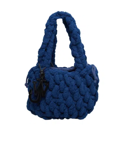 Jw Anderson Small Blanket Shoulder Bag In Blue