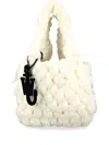 Jw Anderson Small Blanket Tote Bag In White