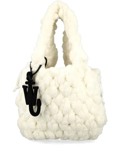 Jw Anderson Small Blanket Tote Bag In Neutrals