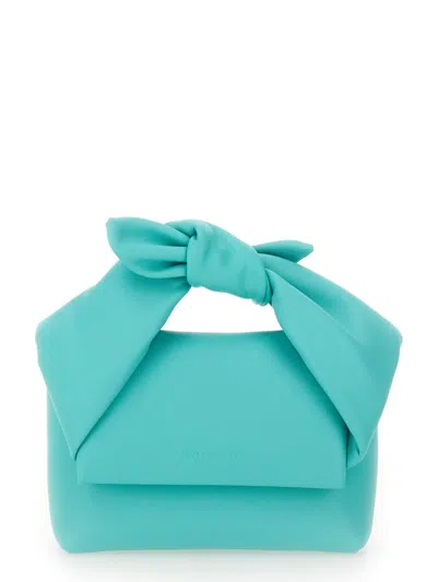 Jw Anderson Small Bow Twister Bag In Green