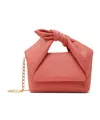 Jw Anderson Pink Small Bow Twister Bag