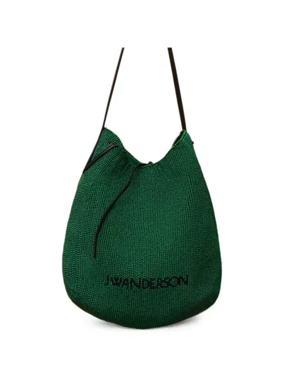 Jw Anderson Small Bulb Shoulder Bag In Green