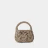 Jw Anderson Small Cable Knit Leather Top-handle Bag