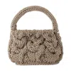 Jw Anderson Small Cable Knit Crossbody In Grey