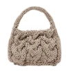 Jw Anderson Small Cable-knit Tote Bag In Nude
