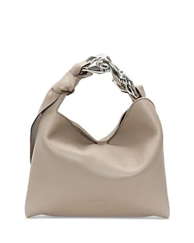 Jw Anderson Small Chain Hobo Bag In Taupe