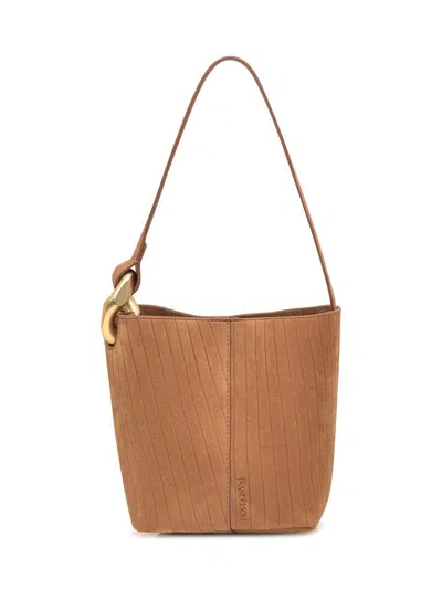 Jw Anderson Small Corner Bucket In Orange
