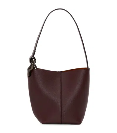 Jw Anderson Small Jwa Corner Bucket - Leather Bucket Bag In Red