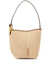 Jw Anderson Small Corner Bucket Bag In Neutrals