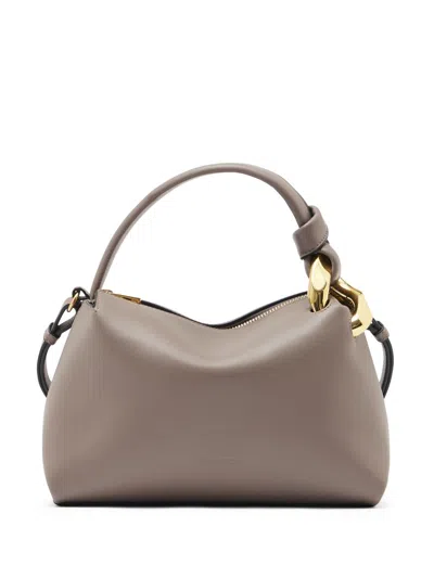 Jw Anderson Small Corner Crossbody Bag In Neutrals