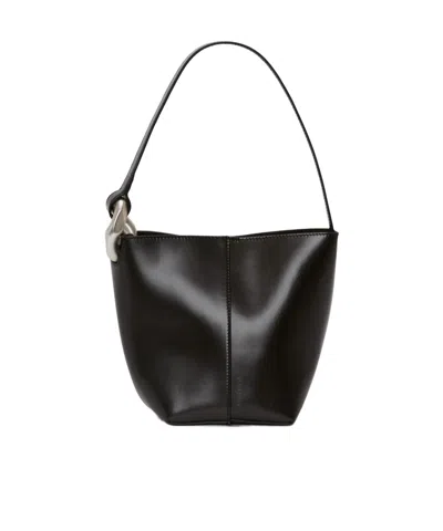Jw Anderson J. W. Anderson The Jwa Corner Small Bucket In Black