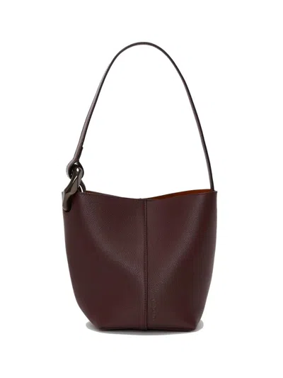 Jw Anderson Small Jwa Corner Bucket - Leather Bucket Bag In Red