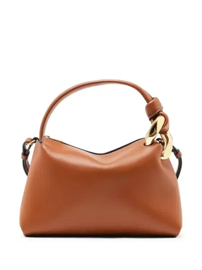 Jw Anderson Small Corner Shoulder Bag In Brown