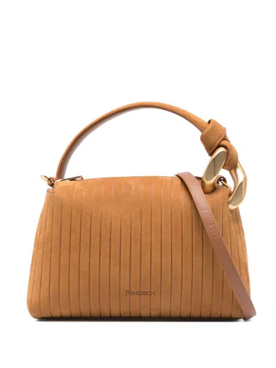 Jw Anderson Small Corner Tote Bag In Neutral