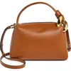 Jw Anderson Small Jwa Corner Leather Crossbody Bag In Tan
