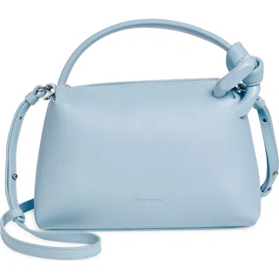 Jw Anderson Small Jwa Corner Leather Top Handle Bag In Blue