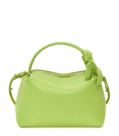 Jw Anderson Small Leather Corner Top-handle Bag In Yellow