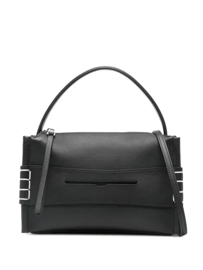 Jw Anderson Small Leather Tote Bag In Black