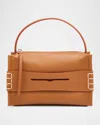 Jw Anderson Loafer Leather Shoulder Bag With Detachable Strap In Brown
