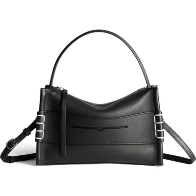 Jw Anderson Small Loafer Leather Top Handle Bag In Black