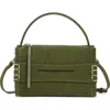 Jw Anderson W Anderson Womens Khaki Loafer Suede Shoulder Bag In Green
