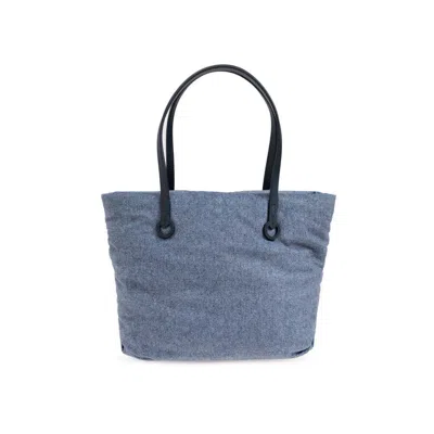 Jw Anderson Small Puffy Anchor Logo Tote Bag Blue > In ["blue"]