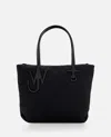Jw Anderson Puffy Anchor Shopping Bag With Top Handles In Black