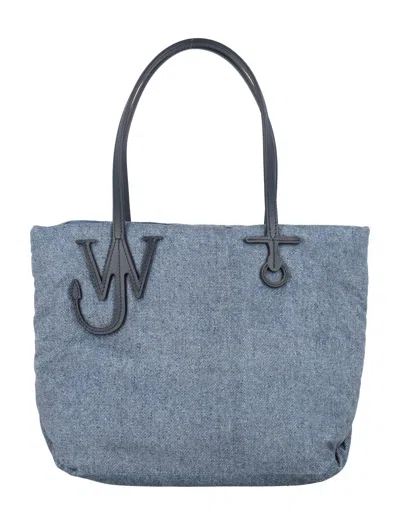 Jw Anderson Small Puffy Anchor Tote Bag In Blue
