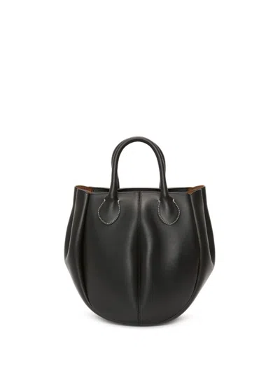 Jw Anderson Small Punch Tote Bag In Black