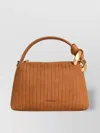 Jw Anderson Small Suede Bag Pleated Design