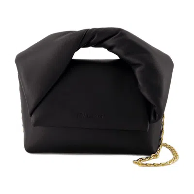 Jw Anderson Small Twister Crossbody In Black